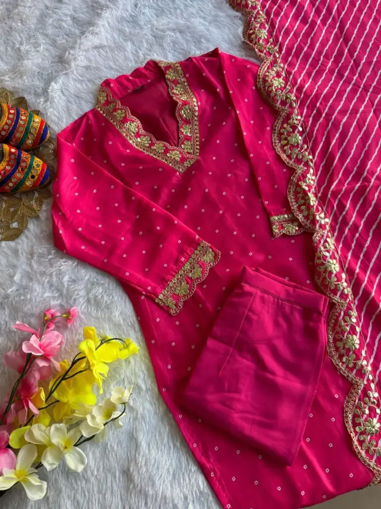 Launching New Designers Kurti Pent Dupatta Set