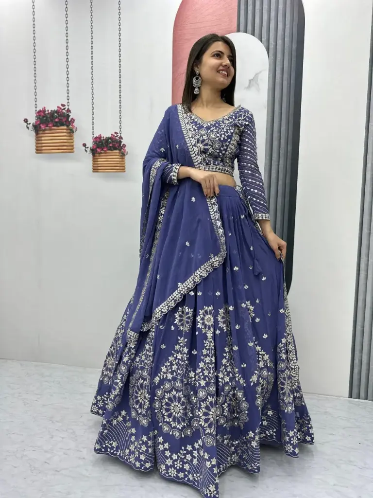 Launching Embroidered Lehenga Choli