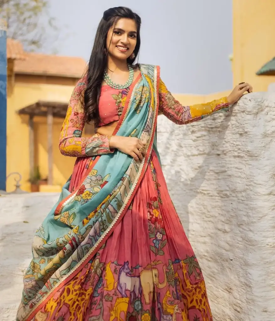 Launching Kalamkari Lehenga Choli
