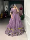 Lehenga (Stitched) Lavender love, bridesmaid glow