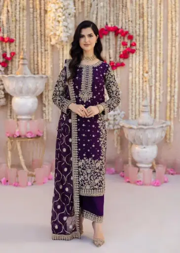 New Designer Party Wear Look Top-Plazo and Dupatta With Heavy Embroidery Work