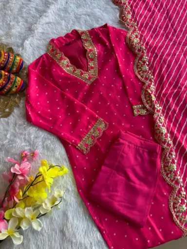 Launching New Designers Kurti Pent Dupatta Set