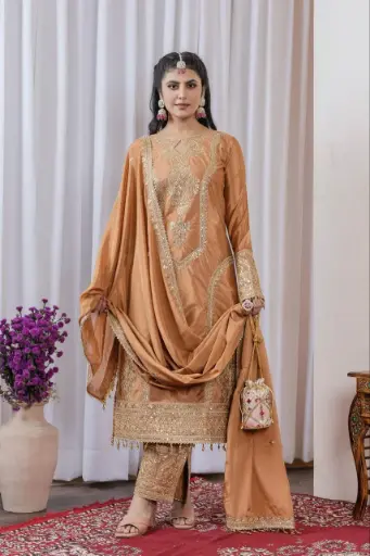 PREMIUM COLLACTION 3 PICS DRESS SET DESIGNE