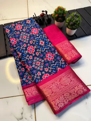 Beautiful Soft Dola Jacquard sarees with nice floral design