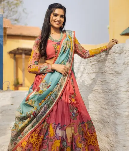 Launching Kalamkari Lehenga Choli