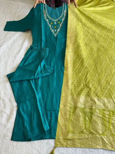 Launching New Designers Kurti Pent Dupatta Set