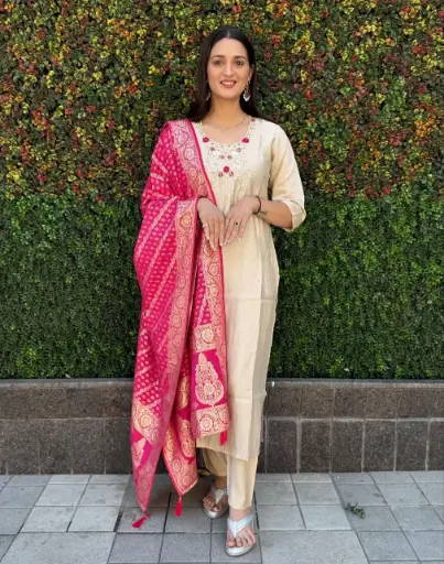 Launching New Designers Kurti Pent Dupatta Set